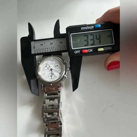 HERMÈS CLIPPER CHRONOGRAPH ladies watch CL1.310 - Picture 12 of 17